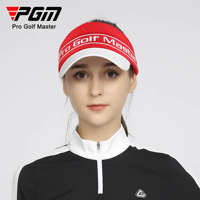 PGM Women\'s Golf Hat Rooftless Breathable Sunscreen Golf Caps Sweat Absorbing Inner Flat Tongue Hat MZ049