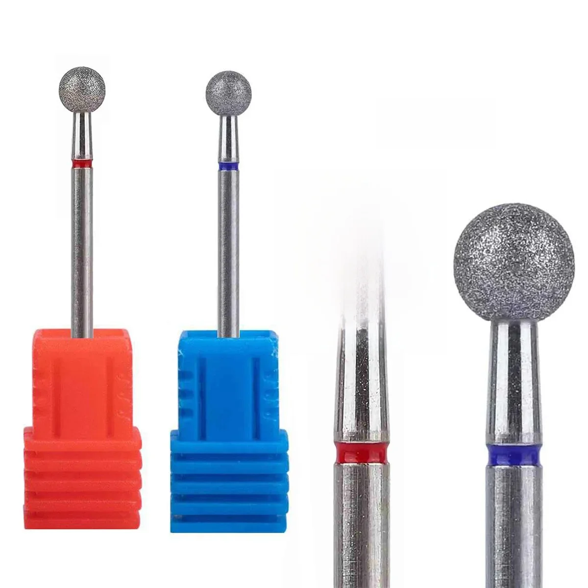 Foret à ongles en diamant, fraises électriques à distance pour pédicure, limes de manucure, accessoires pour outils à ongles, 1 pièce, 2 pièces, 4 pièces