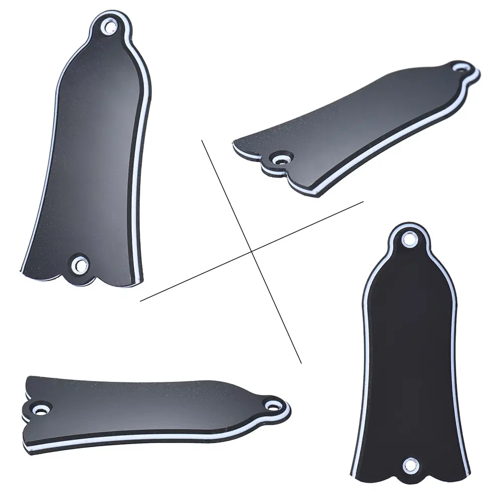 Guitar Headstock Cover 2 Holes Bell-shaped PVC Truss Rod Cover Plate Scroll Plate for LP SG Flying V ES Guitar Accessories - view 4
