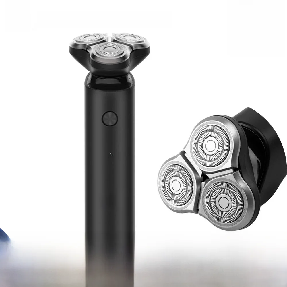 Xiaomi barbeador elétrico para homem s500 recarregável mijia 3d cabeça flutuante aparador de barba