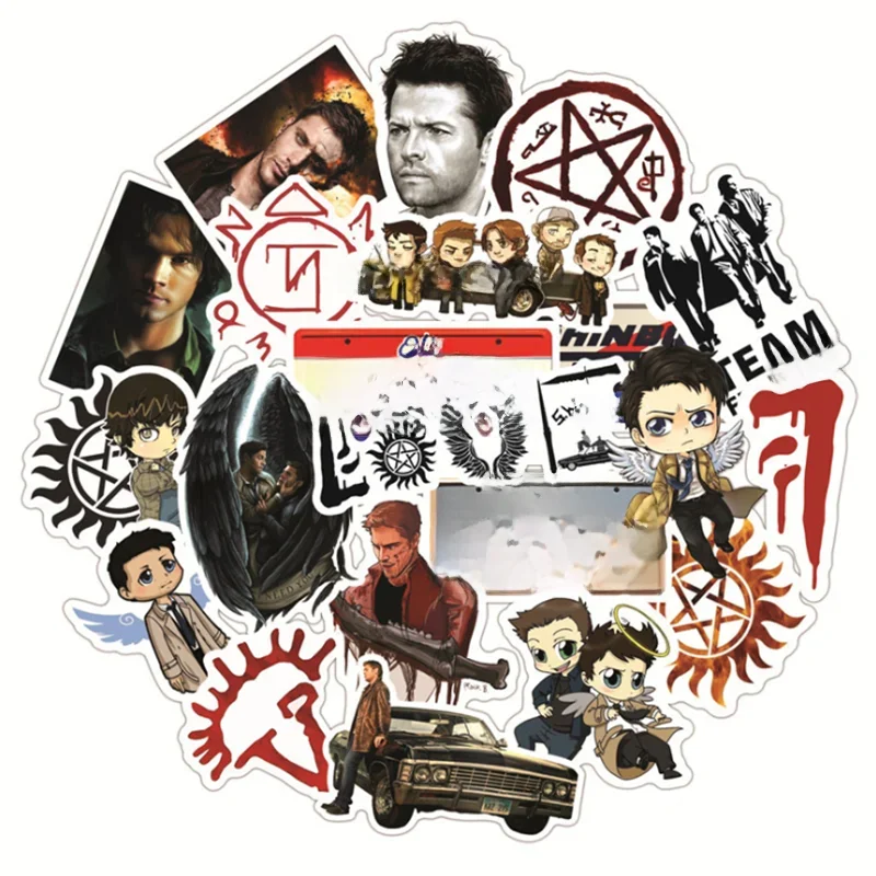 AliExpress 10/30/50 PCS Supernatural Personality Luggage Teacup Guitar Bike Computer Stationery Graffiti Sticker Toy Wholesale