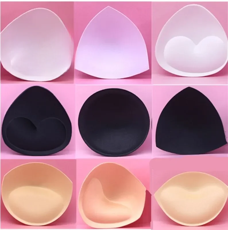 6 stks 3 paar Sexy vrouwen Beha Pads Insert Verwijderbare Padding Brasserie Borstversterker sopnge Push Up Cups voor Badpakken Bikini - afbeelding 2
