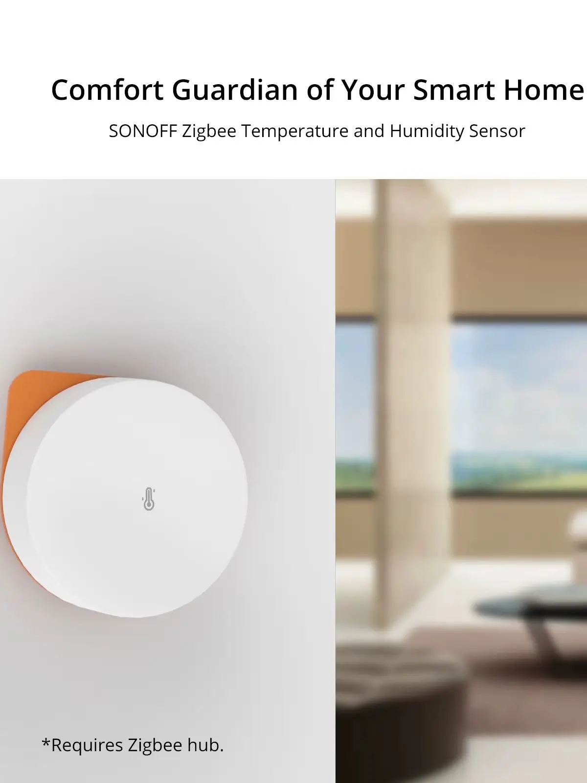 SONOFF SNZB-02P Zigbee Thermometer Hygrometer – Temperatur- und Feuchtigkeitssensor mit hoher Genauigkeit, App Benachrichtigung