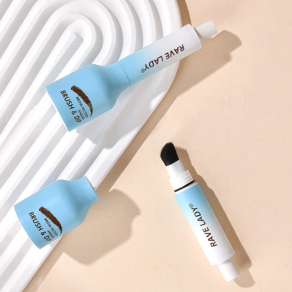 Rave Lady Air Cushion tinte de cejas pluma de línea de cabello cepillo de cejas líquido sensación de cejas salvaje Natural cepillo ancled cepillo en ángulo de inmersión