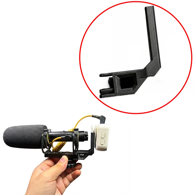 1PCS For Deity V-Mic D4 Microphone Mount Bracket Shock Holder compatible with DJI Mic 2 Wireless Adapter Shooting Accessory Part