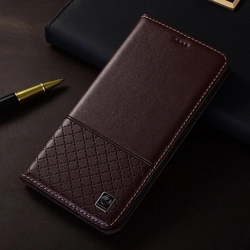 Luksusowe etui z prawdziwej skóry na iPhone'a 17 AIR 16 E 15 14 13 12 11 Pro Max Plus Mini, z klapką, magnetyczne, z przegródkami na karty, portfel, obudowa Coque — zdjęcie produktu 7