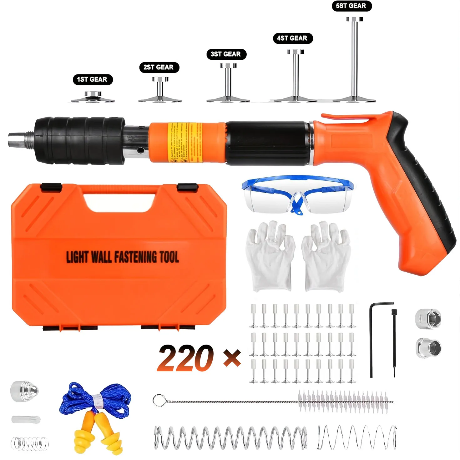 Nouveau Mini pistolet à ongles manuel en acier pistolet à rivets manuel mur en béton plafond mur ancre fil dispositif de rainurage fixation murale outil de rivetage
