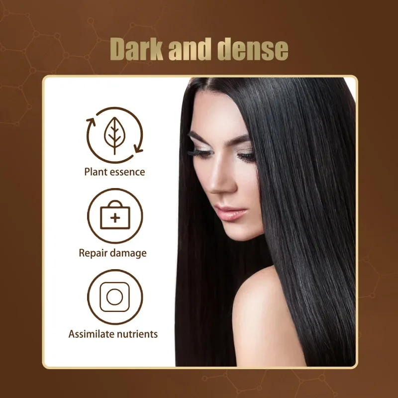 Anti White Hair Serum Gray To Black Repair Damaged Scalp Nourish Hair Blacken Serum Reduce Gray Hair Darkening Growth Essence