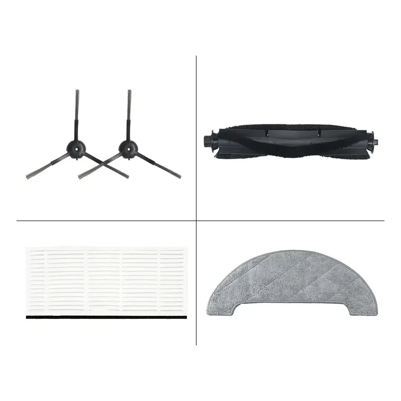 Pièces de rechange pour Proscenic M8 Pro, brosse latérale principale, filtre Hepa, chiffon de vadrouille, sac à poussière, accessoire de remplacement pour aspirateur Robot
