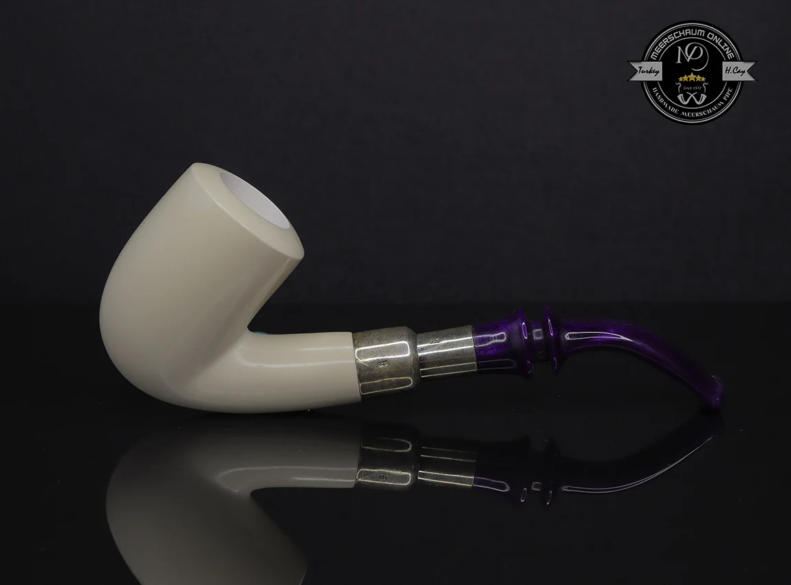 

Handmade Block Meerschaum Army Billiard Pipe