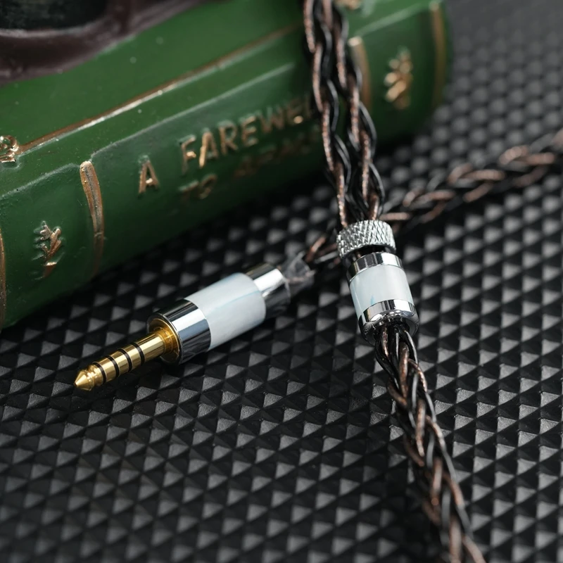 GY HiFi-195 Snail Man، الكتاب الهزلي سوبر 8-Core ترقية IEM كابل 3.5/4.4 ملم / راحة 2PIN/N5005 لـ CKLVX CK2V IEM 1DD + 4BA #4