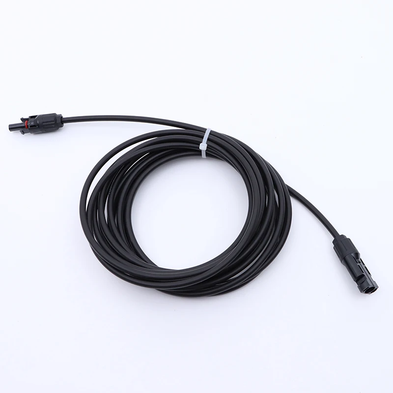 Double Ends Solar Extension Cable with Connector 1-10 Meter 4mm2/6mm2 1000V/1500V PV DC Connector Solar Cable Photovoltaic Wire