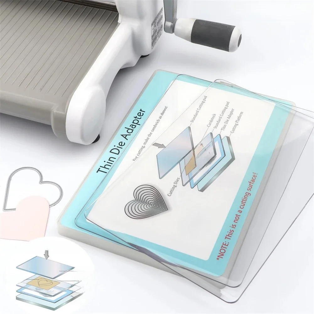 22,8x15,4 cm Cienki adapter matrycy do wycinarki PC Plastikowa standardowa podkładka adaptera Zastosowanie z platformą i podkładką tnącą Stwórz kanapkę — zdjęcie 2