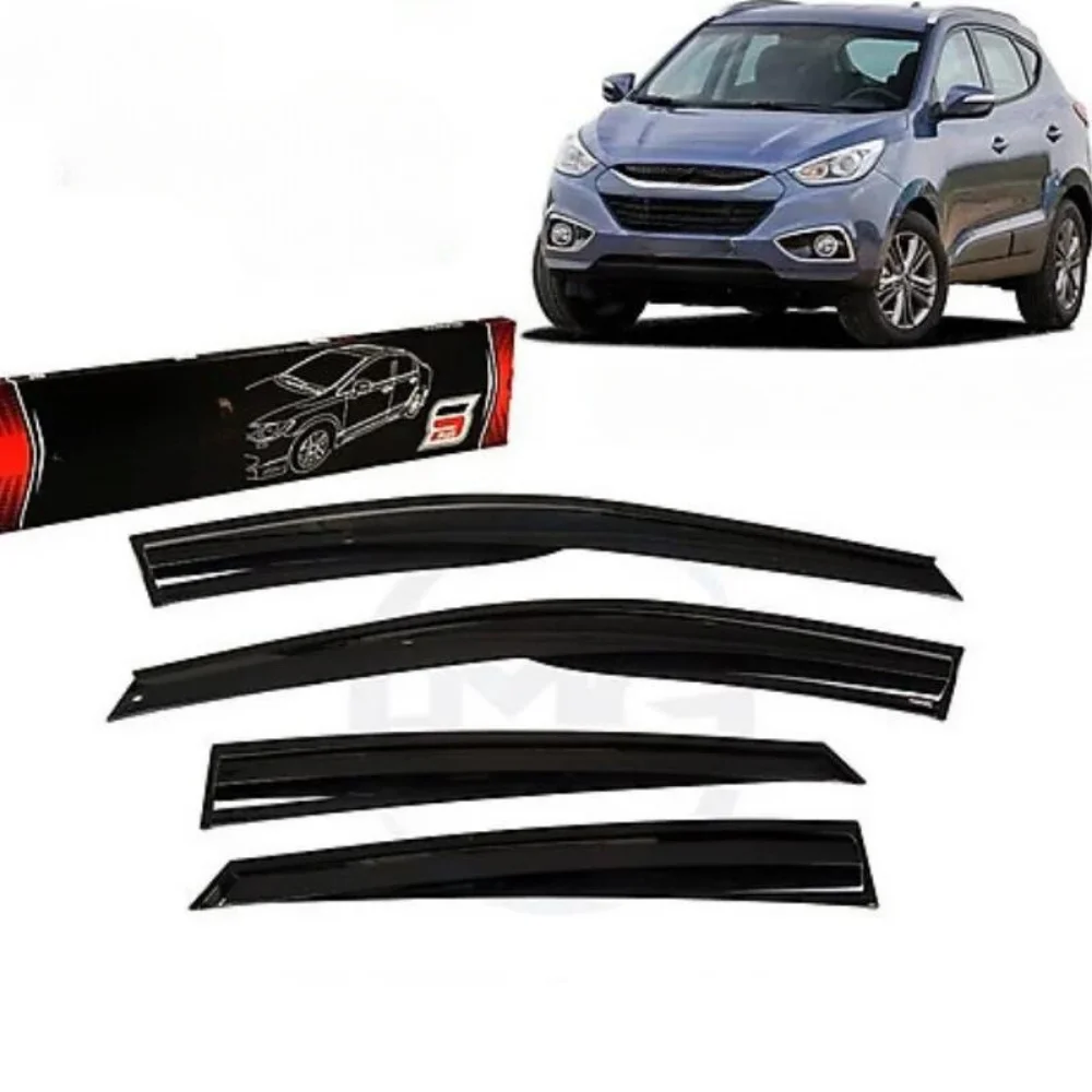 Car window accessories for Hyundai IX35 2010-2015 Sport Style window deflector rain cover visor awnings Exterior Accessory