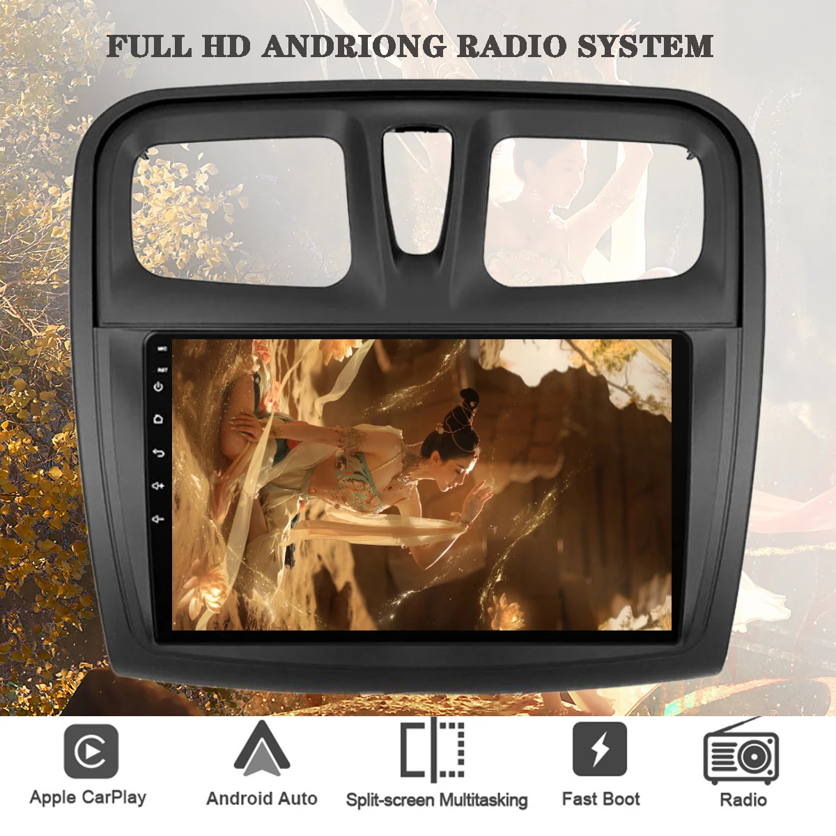 Android 13 Car Autoradio PC Tablet For Renault Logan 2 2012-2019 Sandero 2 2014-2019 Multimedia Video Player Navigation GPS Wifi