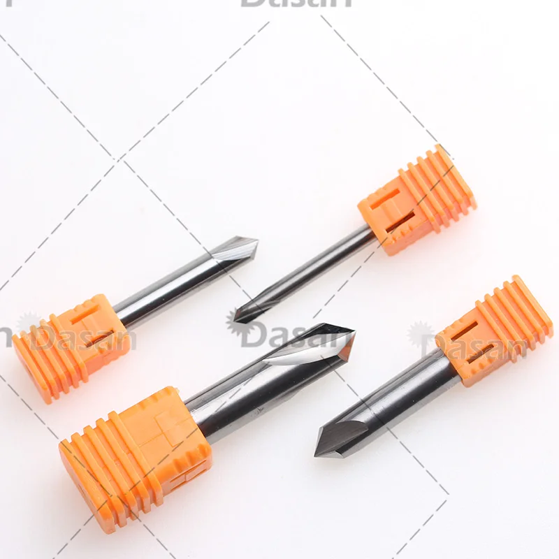 1 Uds broca de chaflán HRC55 3MM 4MM 5MM 6MM 8MM 10MM herramientas de biselado de taladro de agujero de máquina acero de carburo para aluminio