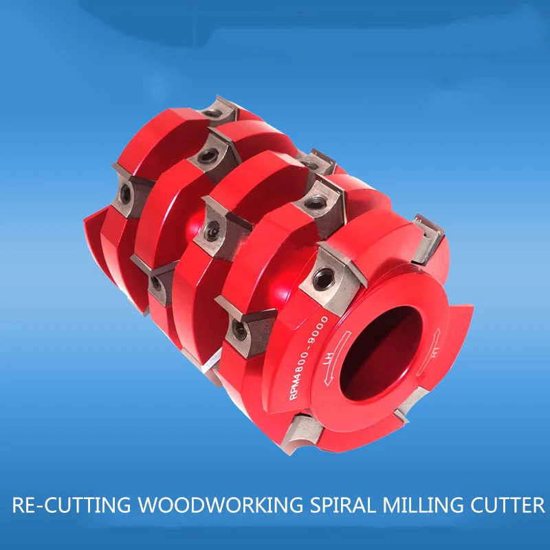 Woodworking discarded spiral cutter four-sided planer spiral end mill suitable for end milling machine