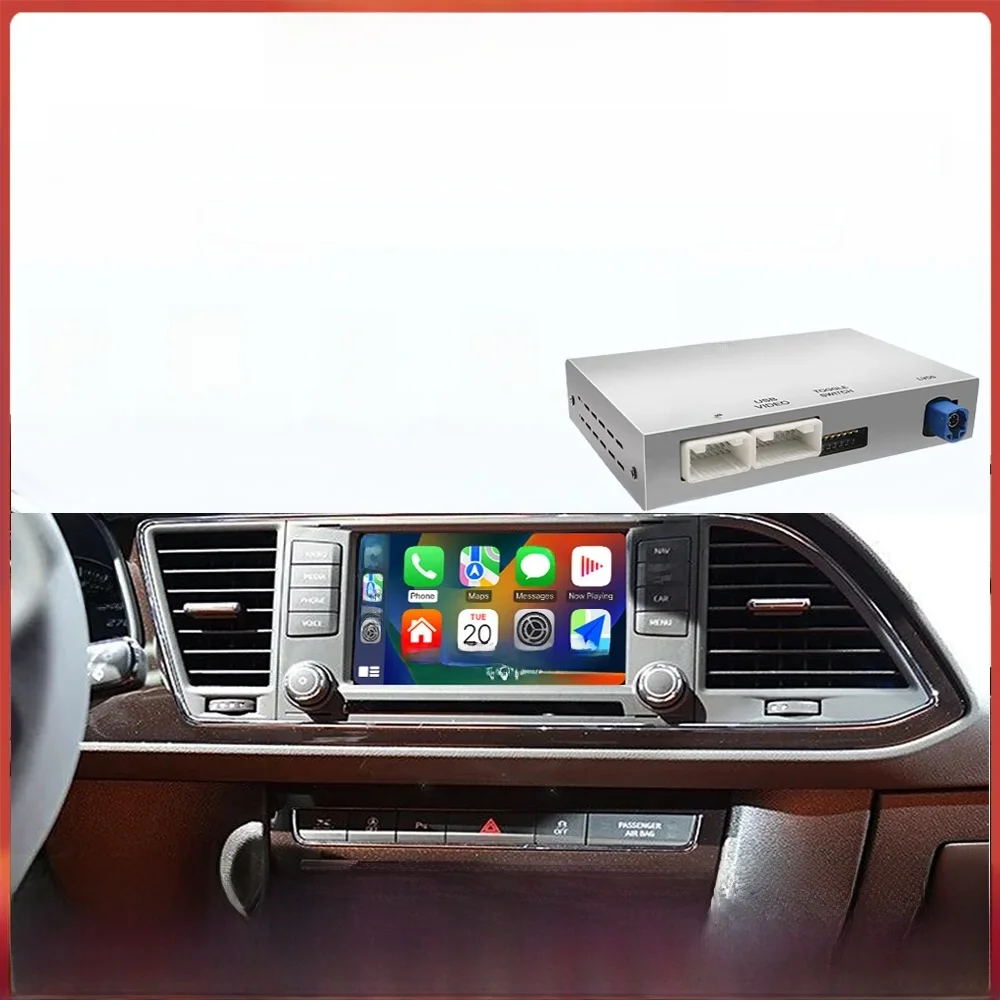 AUTOABC 2025 Neues drahtloses Carplay Android Auto für Volkswagen Seat Leon 2 MK2 2014-2019 Android Android Auto Autozubehör