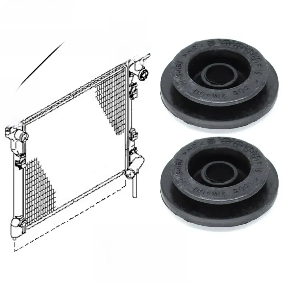 Douille en caoutchouc pour montage de radiateur, 2 pièces, pour Nissan CUBE z11 JUKE F15 Micra K12 MURANO Z50 Z51 NOTE E11 Sunny B15 N16 Teana J31 J32
