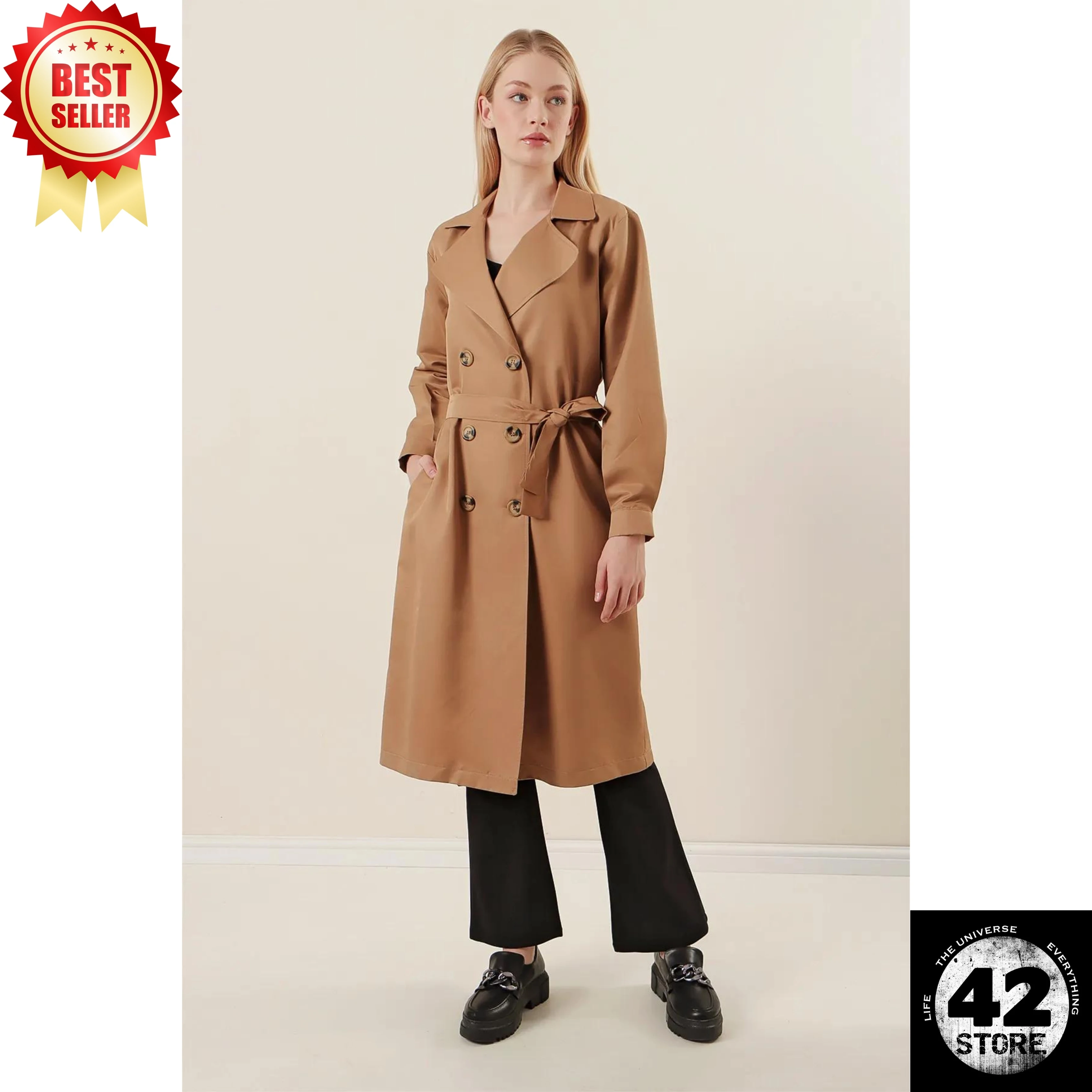 High Quality Tan Trench Coat