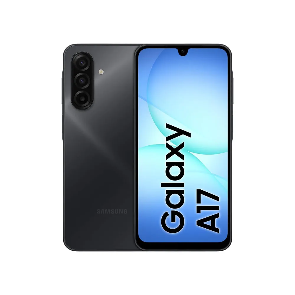 Smartphone Samsung Galaxy A17 4G 6 + 128 Go Noir, �cran Super AMOLED FHD 6,7 pouces 90 Hz, processeur Octa-Core, batterie 5000 mAh, appareil photo 50 MP
