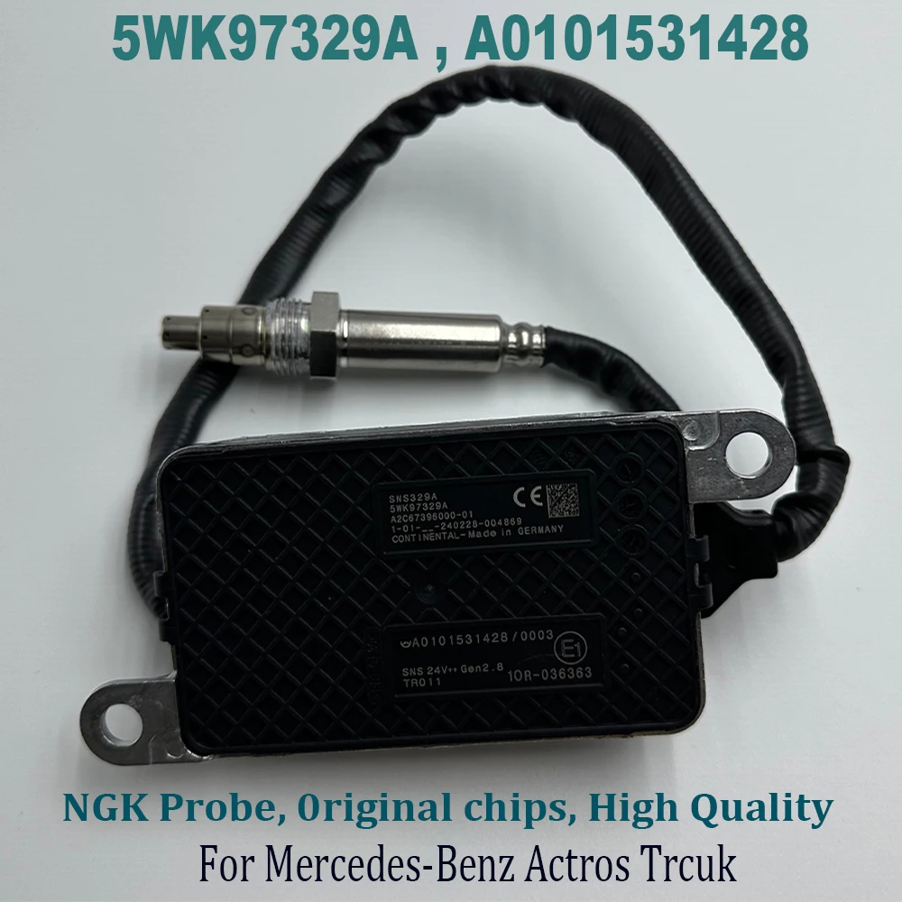 5WK97329A A0101531428 Nox Nitrogen Sensor A0101530003 For NGK Probe For Mercedes-Benzz Trcuk Actros MP4 Euro 6 High Quality Chip