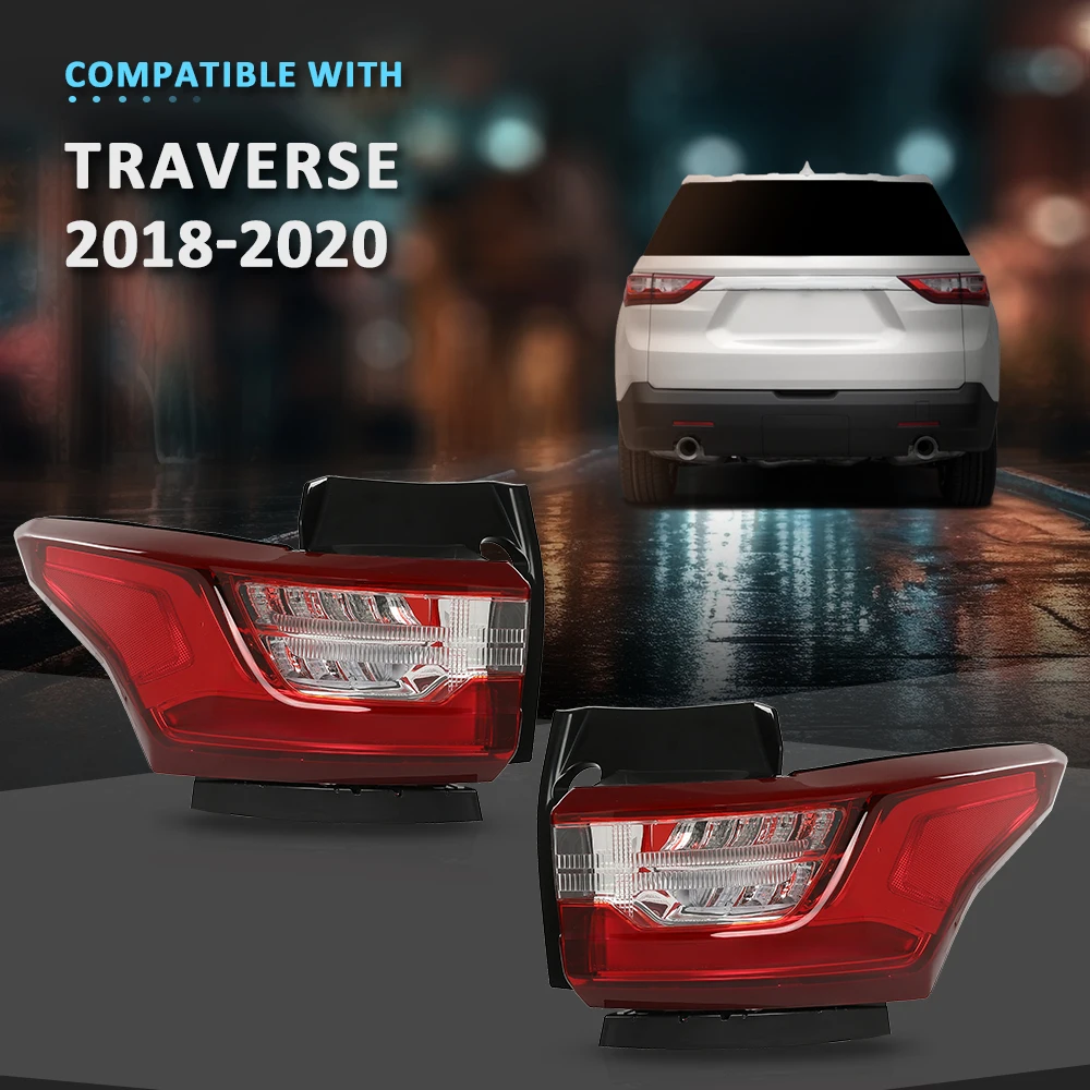

Задние фонари в сборе, совместимые с Chevy Traverse 2018-2021 84618033, 84618032, Gm2804130, Gm2805130