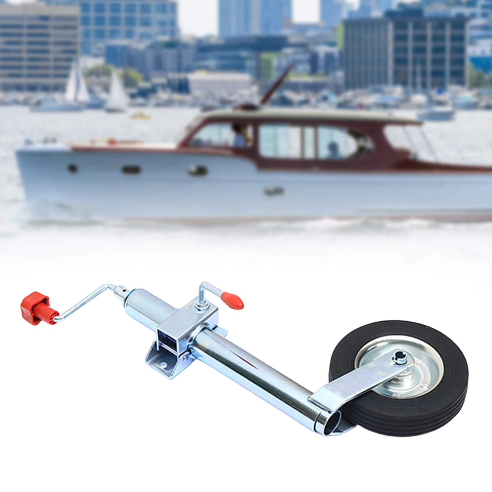 

Boat Trailer Jack Stand Foot Support Heavy Duty Stabilizer Wheel for RV Trailer Boat Camper Caravan Lift Support Accessories