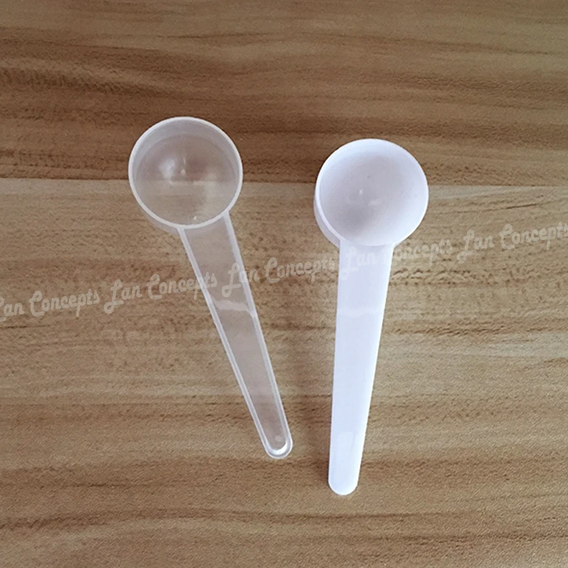 Cuchara PP de grado alimenticio de 7,5 g/15 ML, cuchara medidora de plástico de 7,5 gramos para leche en polvo médica, líquido, blanco, 1000 unids/lote, venta al por mayor