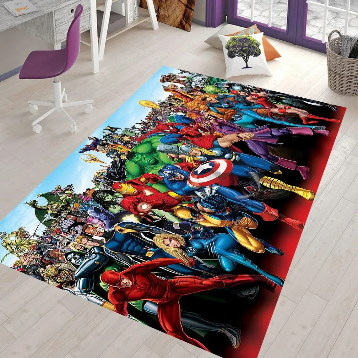 Hero Rug, Kids Room Rug, For Living Room, Fan , Area Rug, Popular Rug, Personally Gift, Themed Rug, Home Decor, Carpet