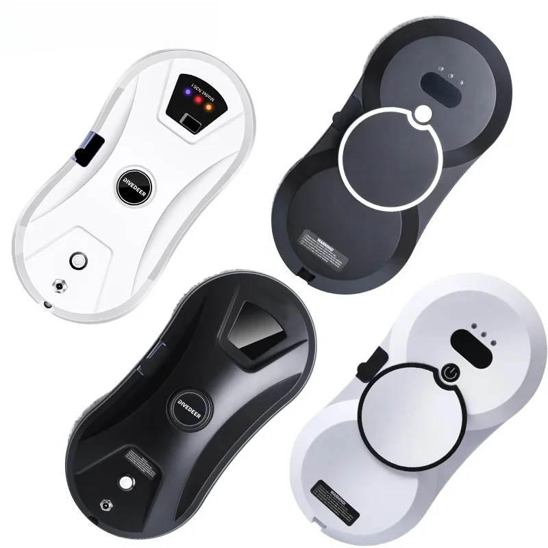 DIVEDEER Home intelligent cleaning robot with automatic water spraying function, anti drop magnetic glass cleaning machine