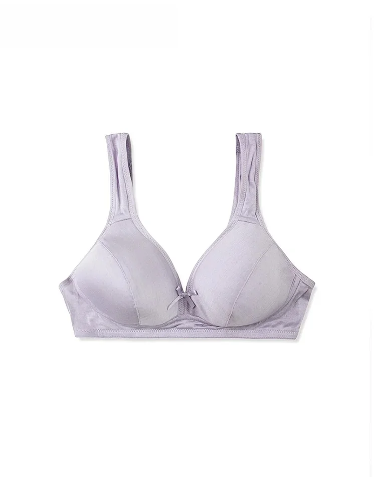 SuyaDream kobiety bez fiszbin biustonosze 100% naturalny jedwab cienkie wyściółka codziennego nosić biustonosz bielizna nago różowy Intimates — zdjęcie 2