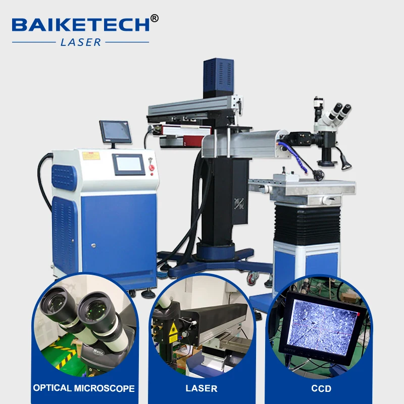 Portable YAG Laser Mold Welding Machine with 360 Degree Rotating Laser Head, Injection Molds Crack Repair Welder