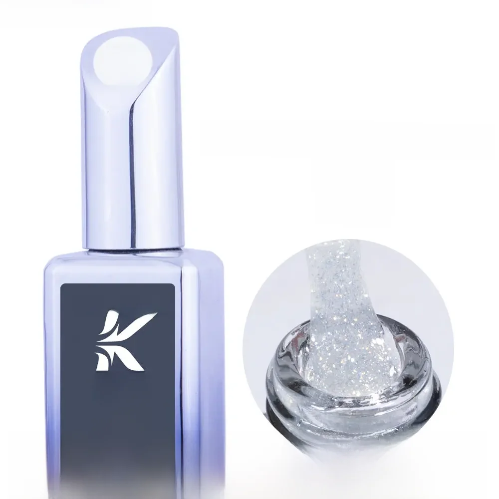 KODIES GEL diamant couche de finition pour vernis à ongles 15ML Super brillant UV Gel vernis à ongles tremper Semi Permanent paillettes couche de finition sans essuyage