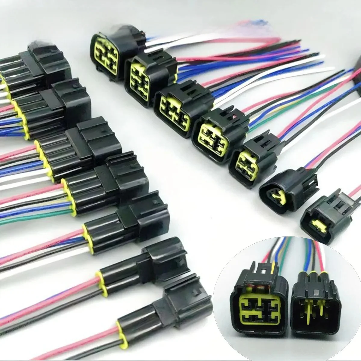 Connecteur automatique étanche série 2.3, 2 3 4 6 8 9 12 16p, étanche, FW-C-2F-B FW-C-16F-B FW-C-2M-B FW-C-6M-B