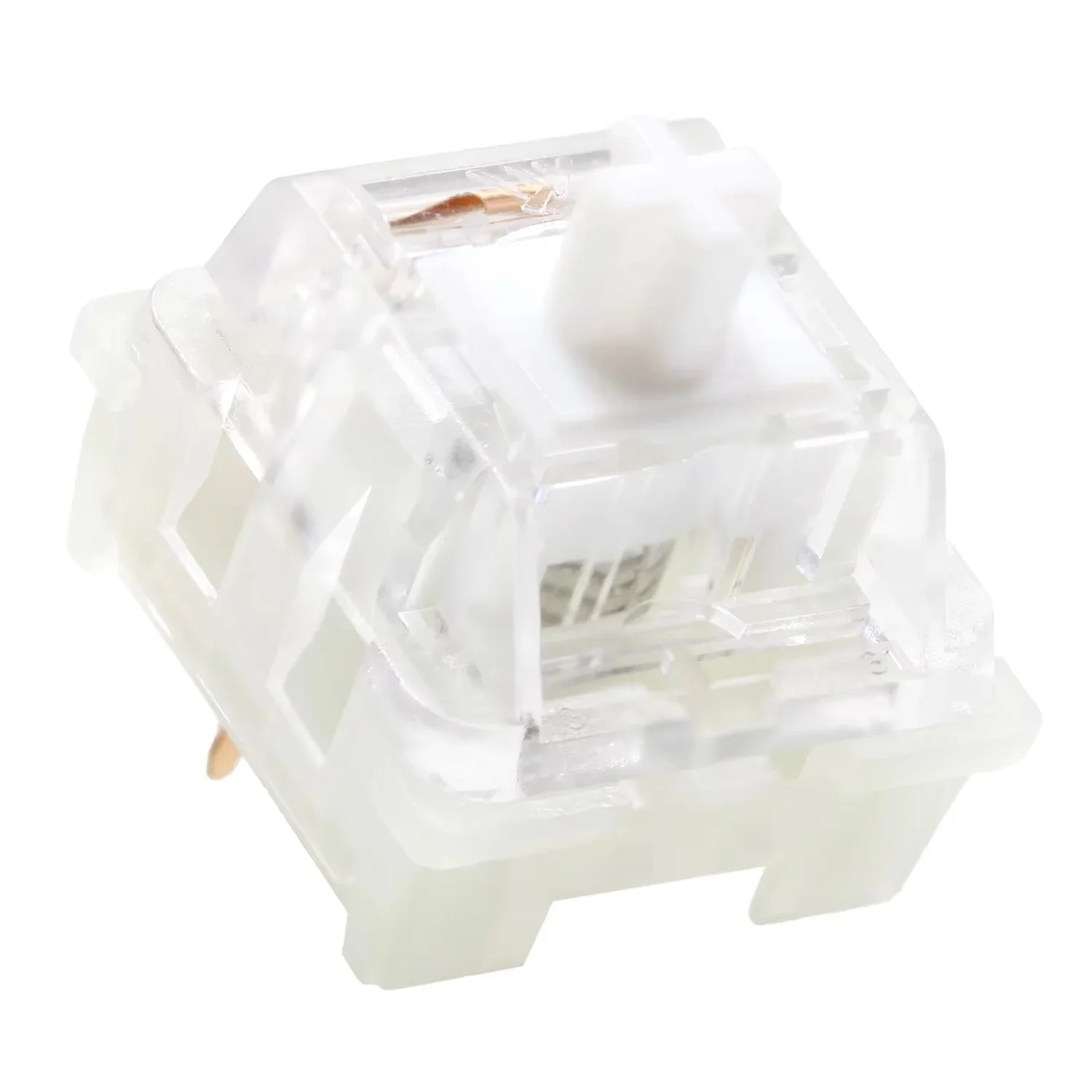 KTT Kang White Switch V3 Transparent RGB SMD Custom DIY Office Gaming Mechanical Keyboard Linear 3 Pin 45g Hot Swap MX Switches — zdjęcie produktu 7
