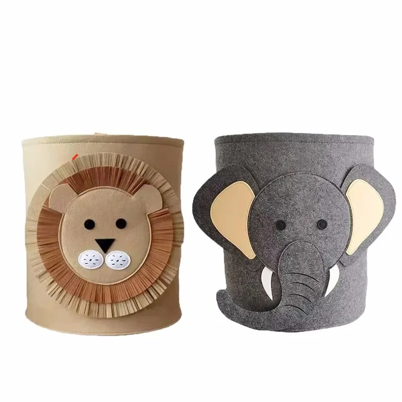 1/2/3/5PCS Baby Opslag Mand Panda Dinosaurus Cartoon Vilt Organisator Wasserij Vuile Kleren emmer Speelgoed Opbergdoos Cadeau-ideeën