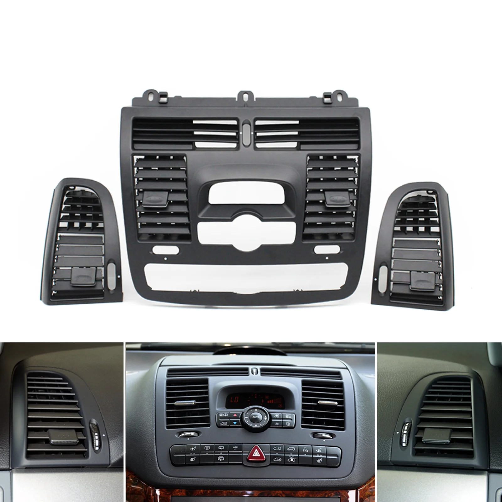 

Панель воздуховода приборной панели, решетка воздуховода кондиционера, прочная сменная крышка для Mercedes Benz Vito 2004-2015 W636 W639