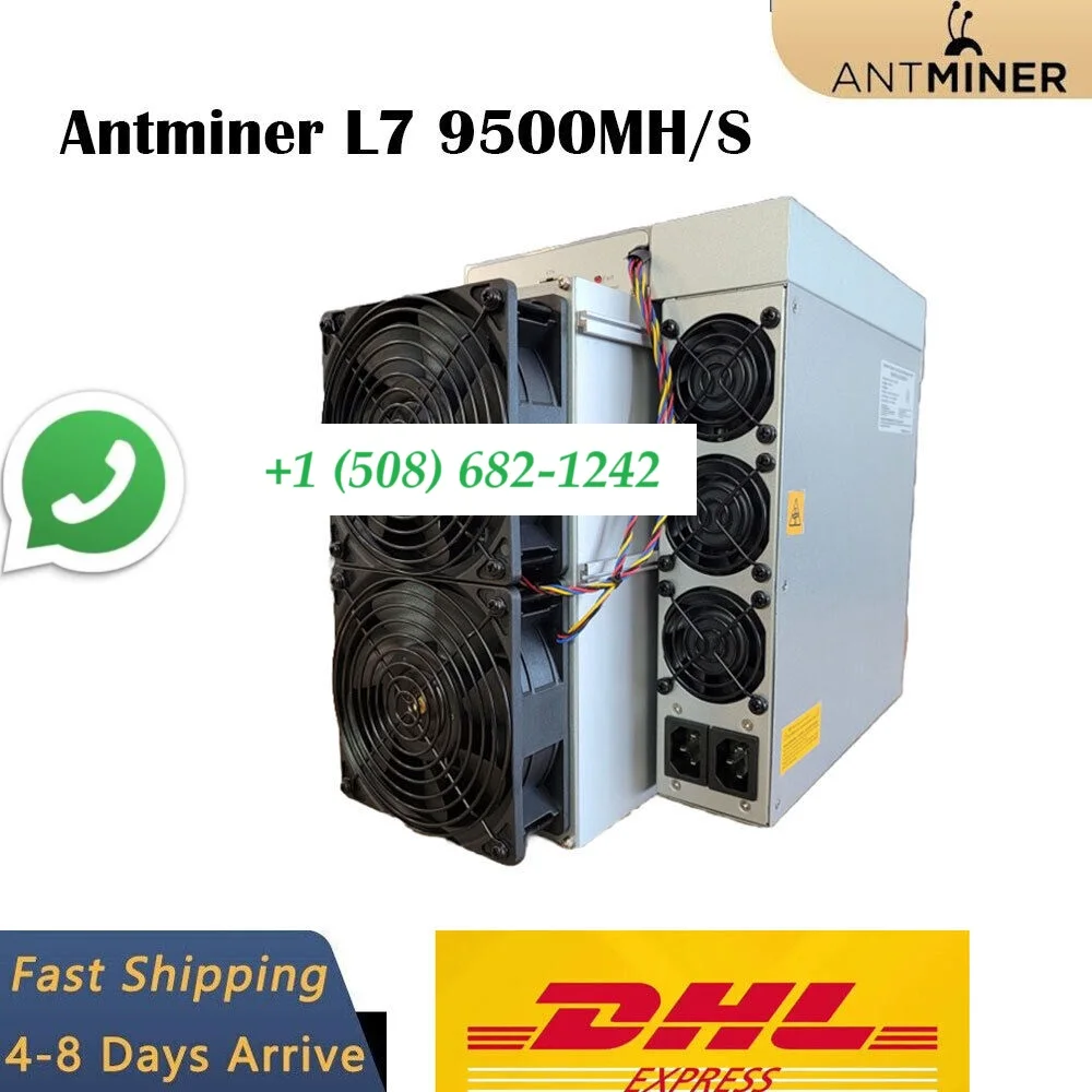 Antminer L7 9050Mh/s 3260W Doge Coin & Litecoin LTC Coinr Scrypt Algorithm