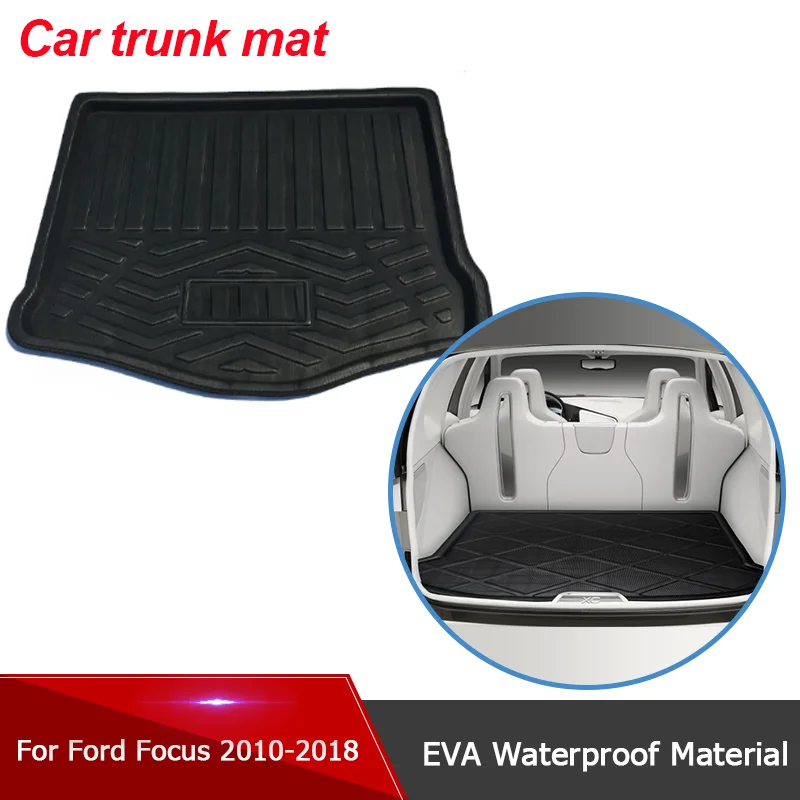 

Для Ford Focus 3 MK3 III хэтчбек седан C346 2011 ~ 2018 2016 2017 коврики для багажника автомобиля задний багаж грузовой напольный ковер аксессуары из ЭВА