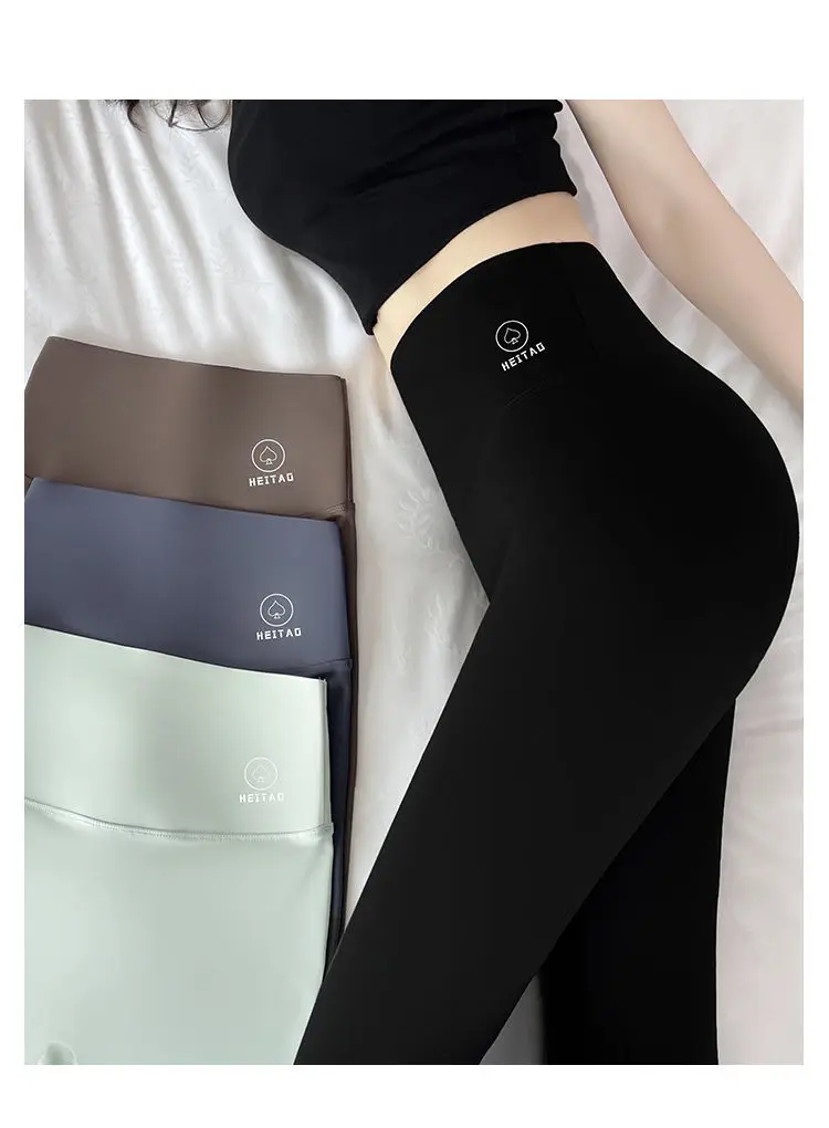 Womens High Waist Seamless Leggings Black Thin Sharkskin Skinny Slim Fitness Legging Casual Sports Jogger Cycling Gym Yoga Pants