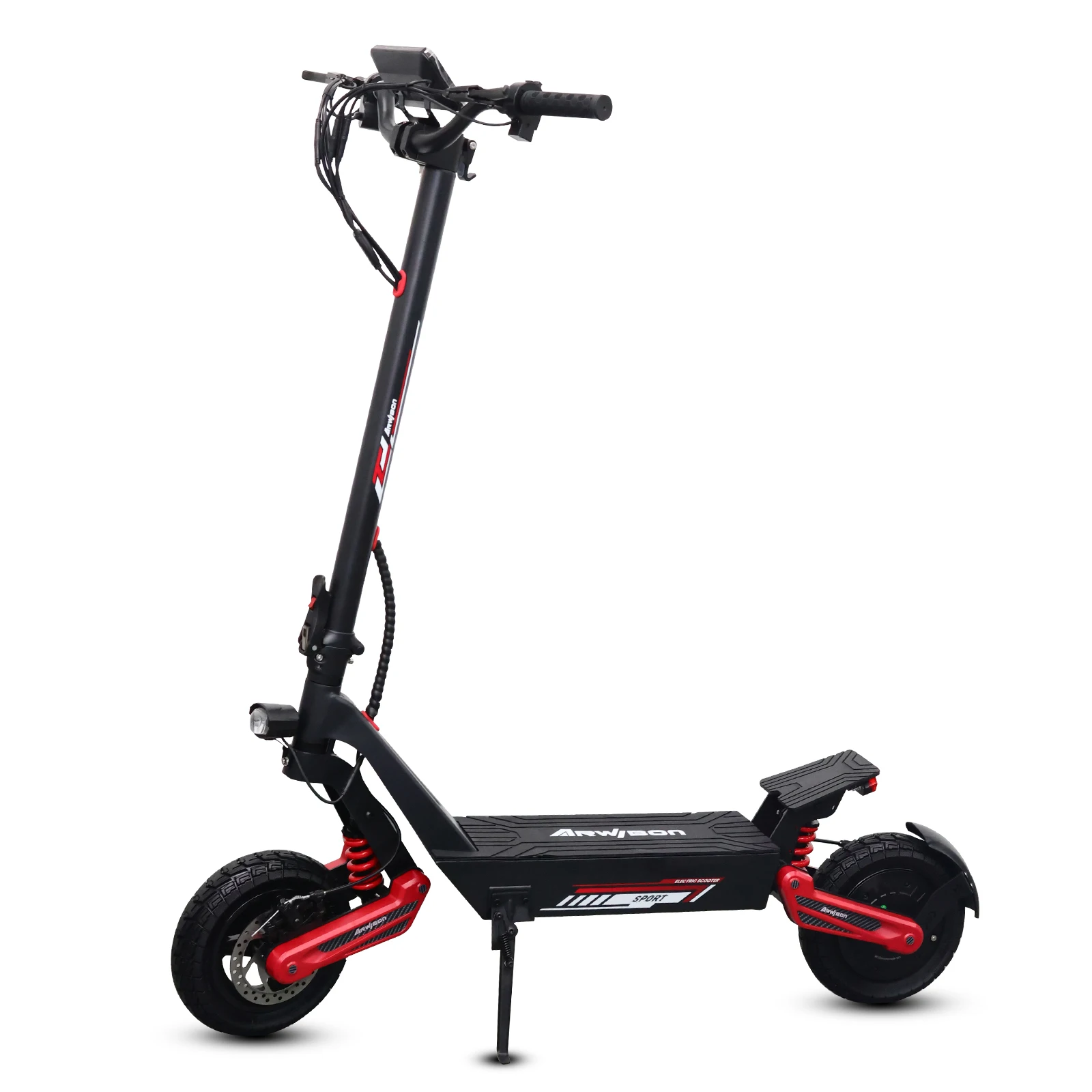 Arwibon 1000W Motor Electric Scooter 48V10.4AH Speed up to 23MPH 11 Inch Off-Road Tires Foldable Adult E-Scooter