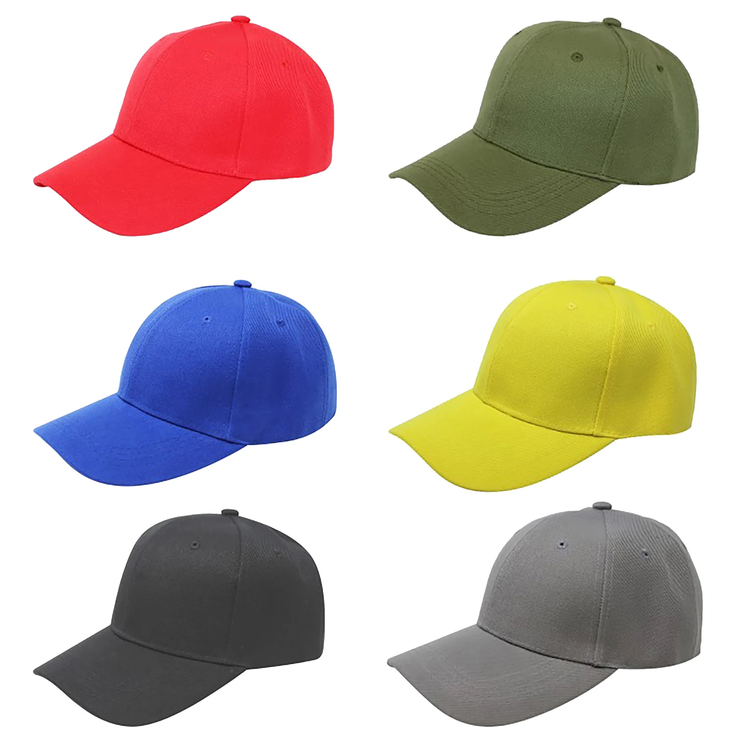 Pack of 24 Baseball Caps Adjustable and Lightweight for Team Outings