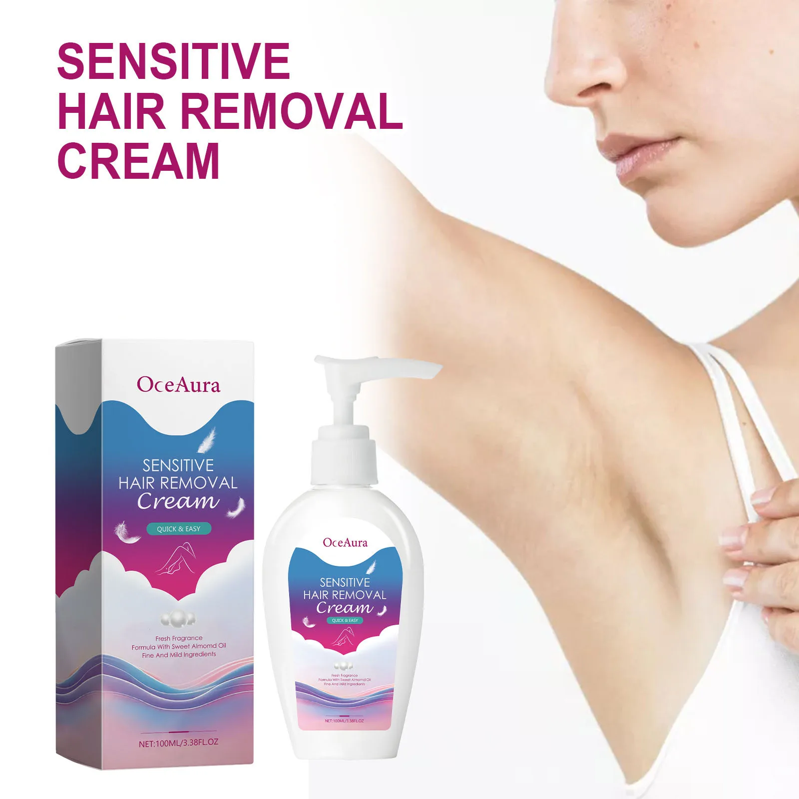 Hair Removal Cream Eliminate Armpit Private Part Facial Bikini Leg Hair Growth Inhibitor Gentle Smoothing Depilatory Body Lotion