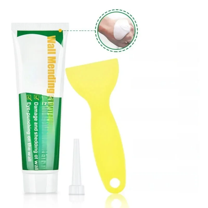 Ensemble d'agent de réparation murale, crème de réparation murale avec grattoir, peinture valide, résistant à la moisissure, patch à séchage rapide, restauration des trous d'ongles, offre spéciale,