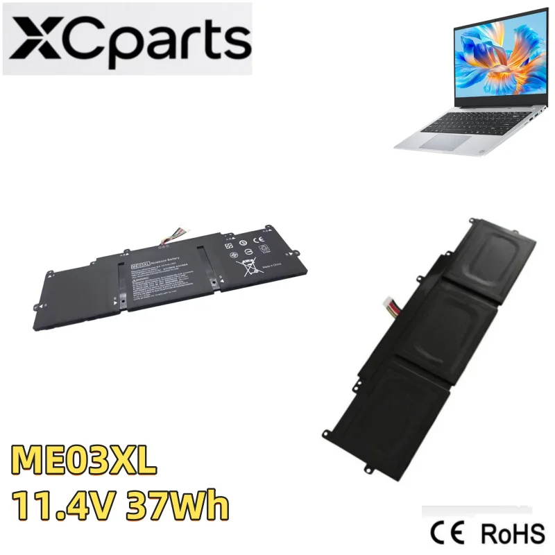 

Новый аккумулятор ME03XL для ноутбука HP Stream 11-d 13-c 13-C010NR HSTNN-UB6M 787089-421 787521-005 HSTNN-LB6O 11,4 В 37 Втч