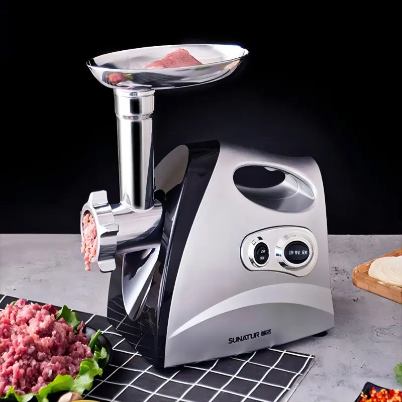 SUNATUR Electric Meat Grinder Blood Sausage Kitchen Machines Food Processor 700W Chopper Electric Food Crusher Kitchen Appliance