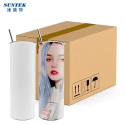 Hot 30oz Sublimation Tumbler Straight Blanks Stainless Steel Double Wall Vacuum Insulation Outdoor Sport Portable Water Bottle