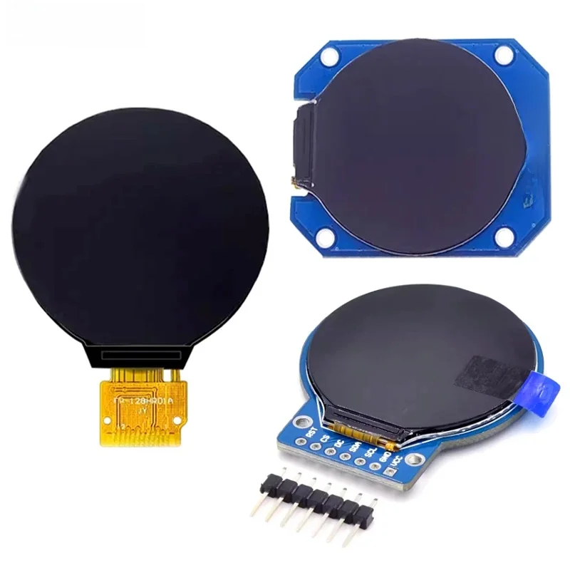 Wyświetlacz TFT LCD 1,28-calowy moduł wyświetlacza TFT LCD Okrągły RGB 240*240 GC9A01 Sterownik 4-przewodowy interfejs SPI 240x240 PCB dla Arduino — zdjęcie produktu 5