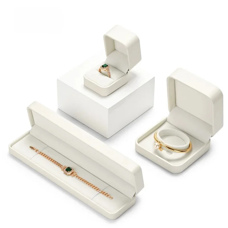 Oirlv Schmuckschatulle, Schmuck-Organizer, Ring, Ohrringe, Halskette, Anhänger, Armband, Aufbewahrungsbox, Verpackung, Geschenkbox für Hochzeit